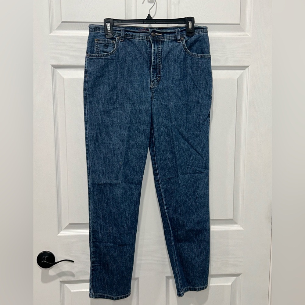 Gloria Vanderbilt Blue‎ Straight Leg Jeans 12 Petite Average
